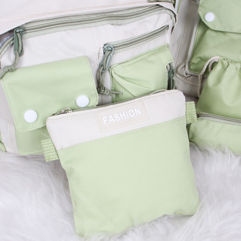 Kit Mochila Bolsa Sacola E Necessaire 5 Peças Feminino - Feira Da Madrugada SP