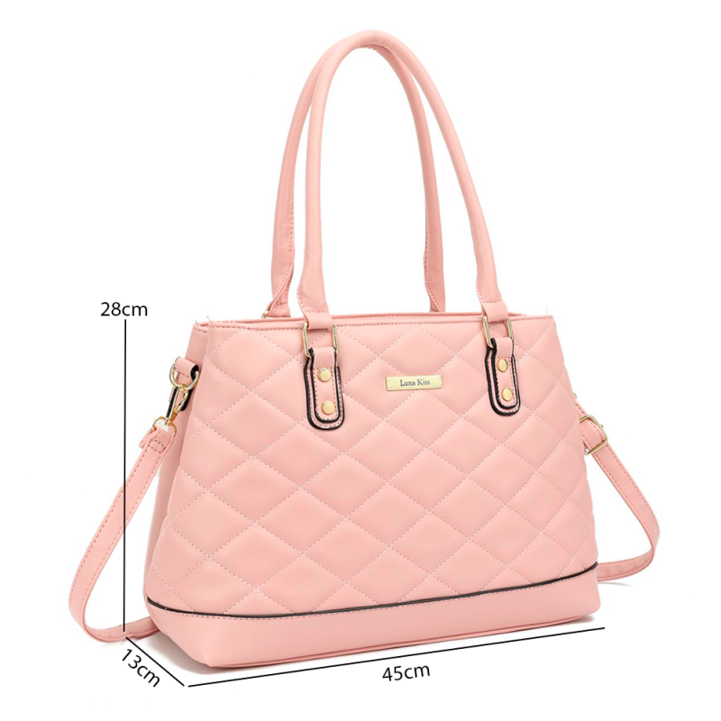 Bolsa Feminina Grande De Luxo 2 Divisórias Em Matelassê - Compre Agora!