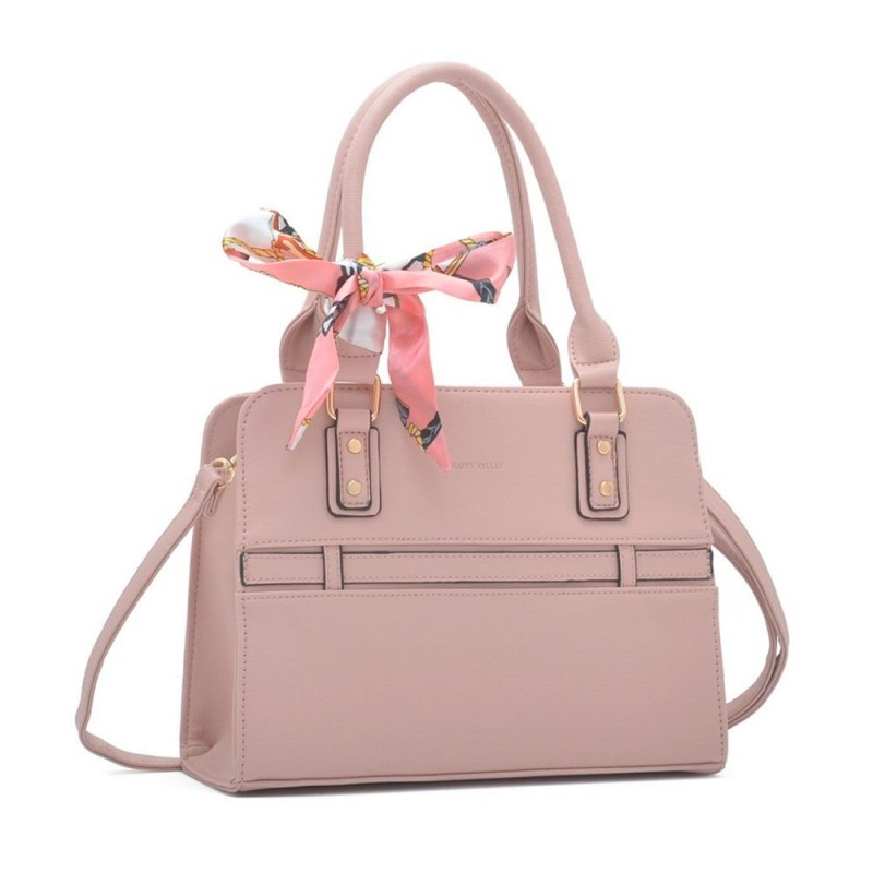 Bolsa Moderna Feminina Média De Ombro Com Lenço Estruturada - Compre Agora!