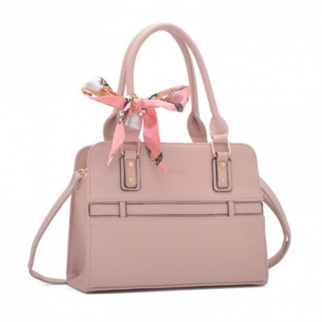 Bolsa Moderna Feminina Média De Ombro Com Lenço Estruturada - Compre Agora!