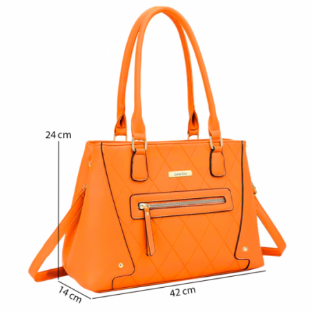 Bolsa Elegante Feminina Estruturada + Alça Transversal - Feira Da Madrugada SP