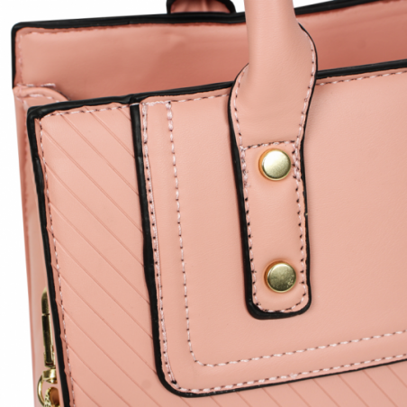 Bolsa Feminina Média De Ombro Quadrada Estruturada - Feira Da Madrugada SP