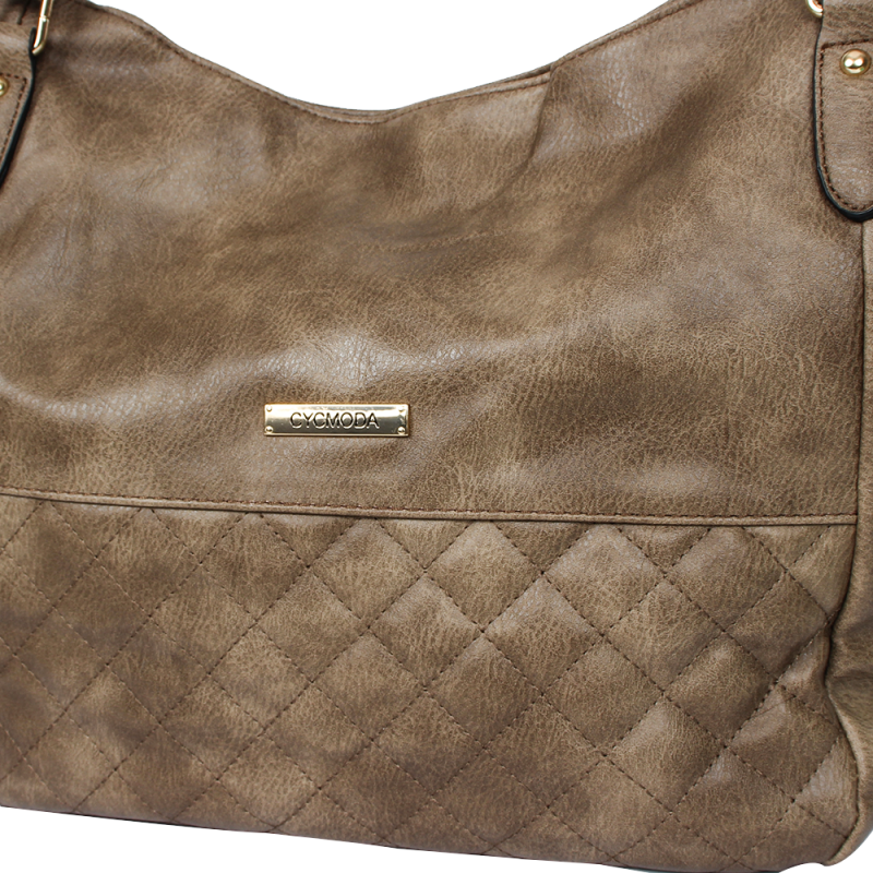 Bolsa Grande De Ombro Feminina Espaçosa Bolso Externo - Feira Da Madrugada SP