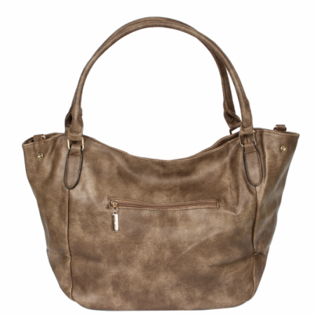 Bolsa Grande De Ombro Feminina Espaçosa Bolso Externo - Feira Da Madrugada SP