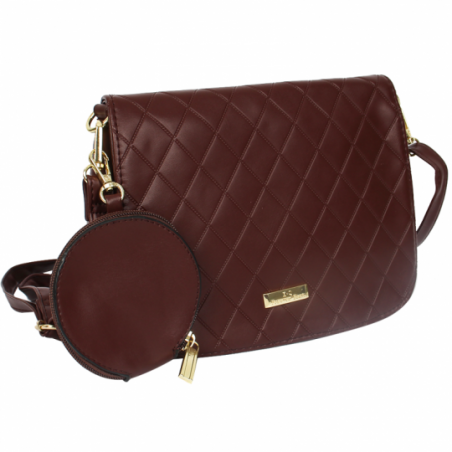 Bolsa Transversal Feminina Texturizada + Porta Moedas - Feira Da Madrugada SP