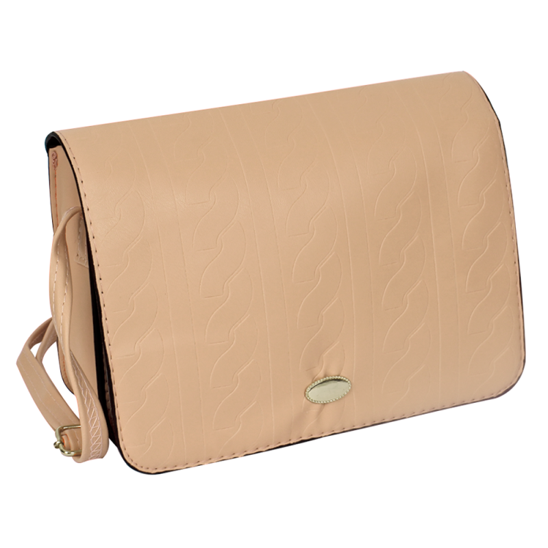 Bolsa Social Transversal Feminina Quadrada Texturizada  - Feira Da Madrugada SP