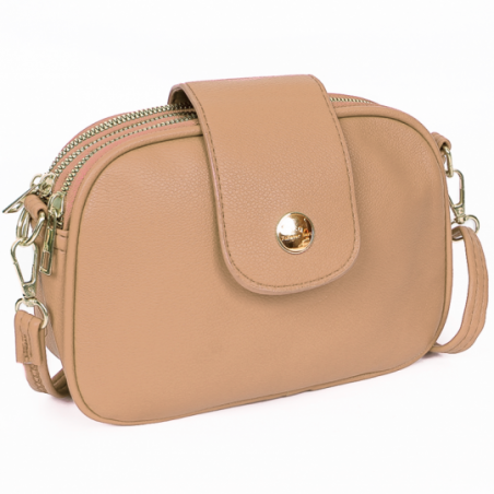Mini Bolsa Transversal Feminina Social 3 Repartições - Feira Da Madrugada SP