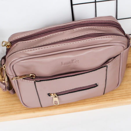 Mini Bolsa Tiracolo Alça Transversal Feminina Lisa - Feira Da Madrugada SP