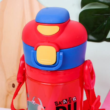 Garrafa De Água Infantil 450ml Com Estampa De Dinossauro - Feira Da Madrugada SP