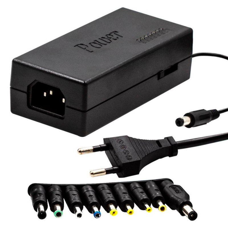 Carregador Portátil Universal Para Notebook 9 Conectores - Feira Da Madrugada SP