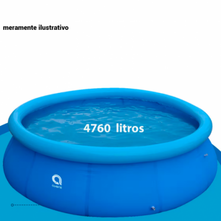 Piscina Redonda Inflável Grande 4760 Litros - Feira Da Madrugada SP