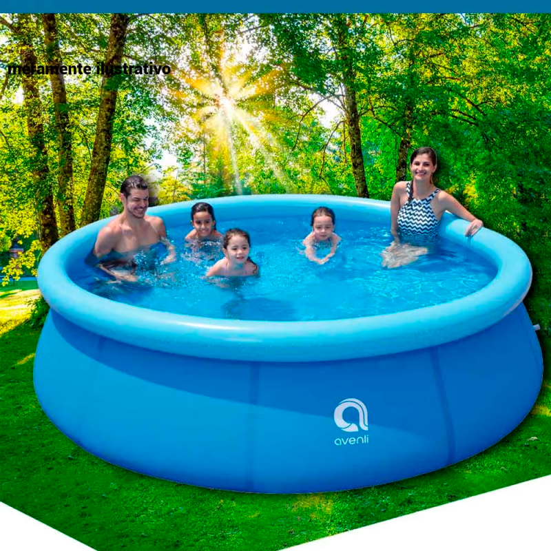 Piscina Redonda Inflável Grande 4760 Litros - Feira Da Madrugada SP