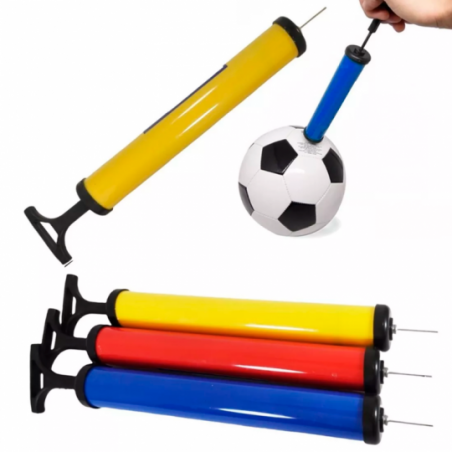 Bomba De Ar Manual Para Inflar Bolas 12" Com Bico Agulha - Feira Da Madrugada SP