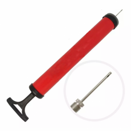 Bomba De Ar Manual Para Inflar Bolas 12" Com Bico Agulha - Feira Da Madrugada SP