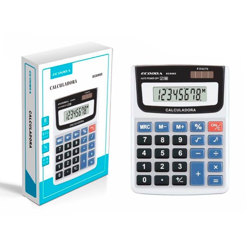 Calculadora Eletrônica De Mesa/Escritório Com 8 Digitos - Feira Da Madrugada SP