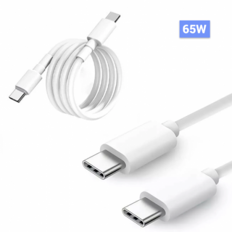 Cabo USB-C Para USB-C De 1 Metro Carregamento Rápido 65w - Feira Da Madrugada SP