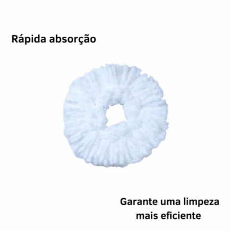 Mop Spin 360° Esfregão Giratório Multiuso Balde 8L Limpeza - Compre Agora!