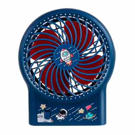 Mini Ventilador De Mesa Portátil Recarregável Astronauta - Feira Da Madrugada SP