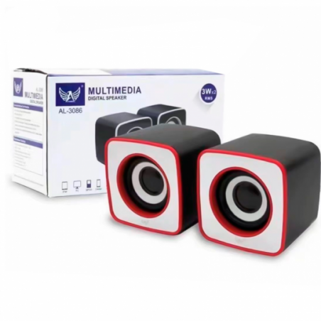 Caixinha Dupla Portátil Computador 2.0 P2 / USB