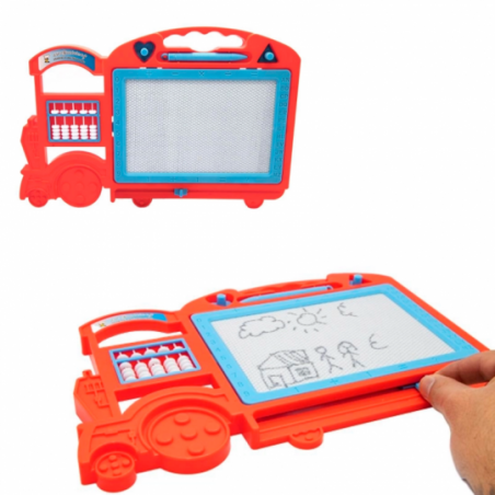 Lousa Mágica Trenzinho Maria Fumaça 32 x 22cm Infantil - Feira Da Madrugada SP