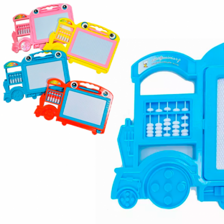 Lousa Mágica Trenzinho Maria Fumaça 32 x 22cm Infantil - Feira Da Madrugada SP
