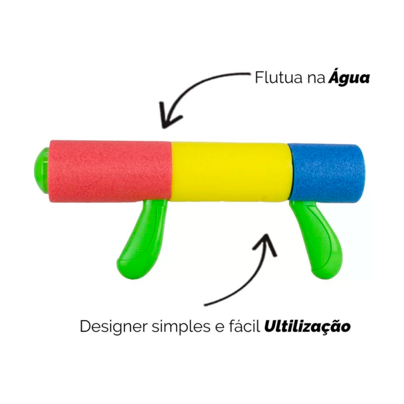 Lançador De Água Flutuante 25cm Brinquedo Infantil - Feira Da Madrugada SP