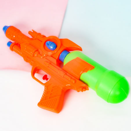 Pistola Lança Água Com Reservatório 30cm Brinquedo - Feira Da Madrugada SP
