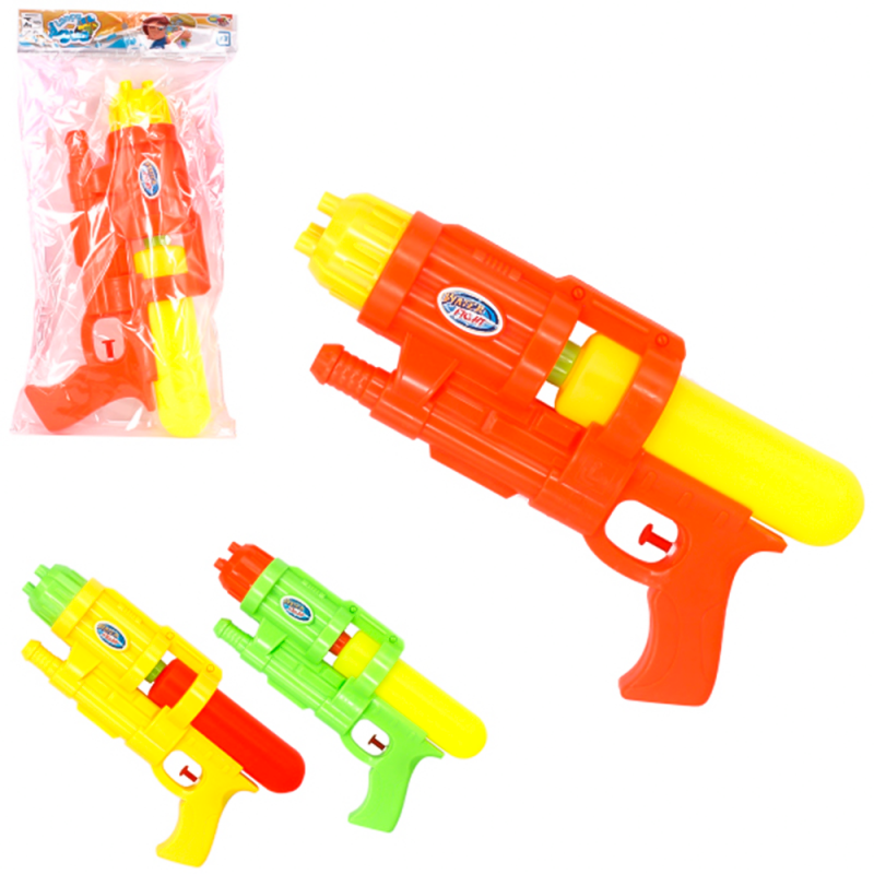 Pistola Lança Água Infantil Com Reservatório 16 x 30cm - Feira Da Madrugada SP