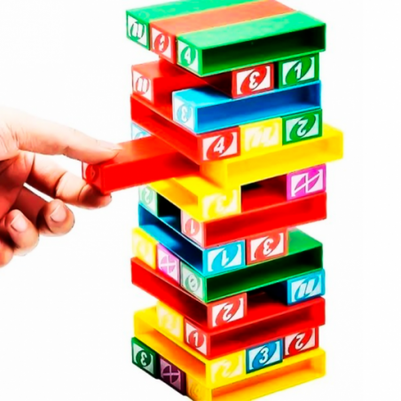 Jogo Tombou Perdeu Torre De Empilhar Com 45 Peças - Compre Agora!