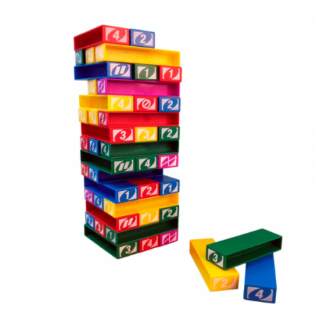 Jogo Tombou Perdeu Torre De Empilhar Com 45 Peças - Compre Agora!
