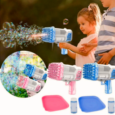 Bazuca Pistola Lançador Bolhas De Sabão 36 Furos - Compre Agora!