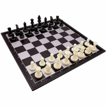 Jogo De Xadrez Com Tabuleiro Magnético 19cm x 19cm - Feira Da Madrugada SP