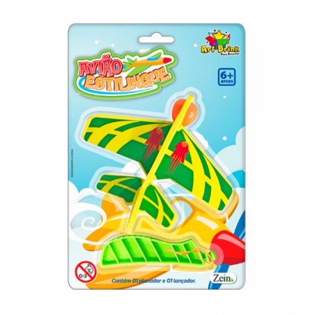 Avião Com Estilingue Lançador Brinquedo Infantil - Feira Da Madrugada SP