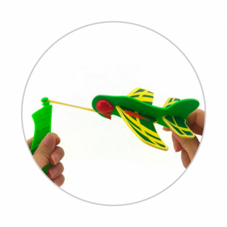 Avião Com Estilingue Lançador Brinquedo Infantil - Feira Da Madrugada SP