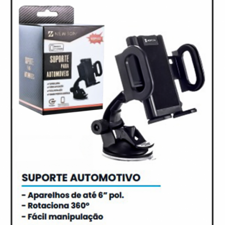 Suporte De Celular Para Automóveis Flexível 360° -  Feira Da Madrugada SP