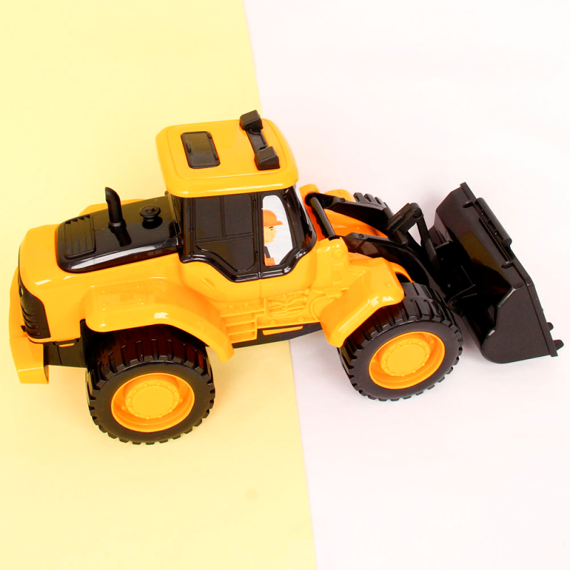 Caminhão Trator Carregadeira Grande C/ Pá Brinquedo Infantil