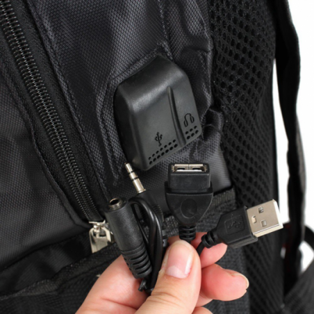 Mochila Universitária Cabo de Aço Impermeável Entrada USB e P2 - Compre Agora!