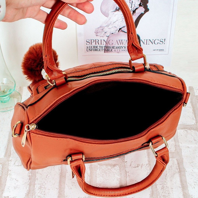Bolsa Ombro Média Texturizada Elegante Feminina - Feira Da Madrugada SP!