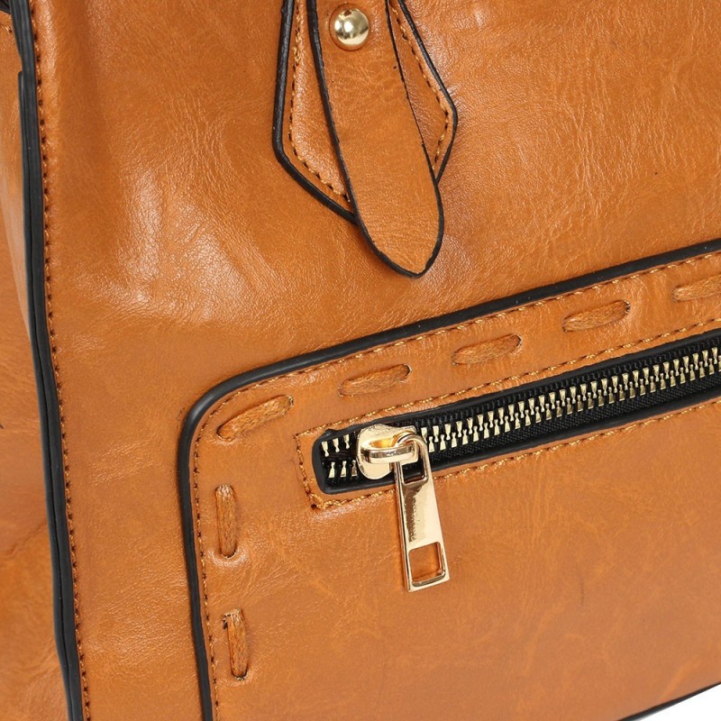 Bolsa Feminina Quadrada Média Social De Ombro Com Tresse - Feira Da Madrugada SP