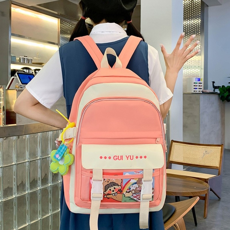 Kit Mochila Impermeável Sacola Necessaire + Estojo 5 Peças - Feira Da Madrugada SP