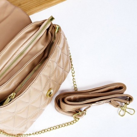Bolsa Transversal Feminina Matelassê Com Alça Em Corrente - Feira Da Madrugada SP