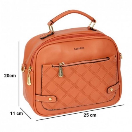 Bolsa Feminina Transversal Acolchoada Com Alça De Mão - Feira Da Madrugada SP