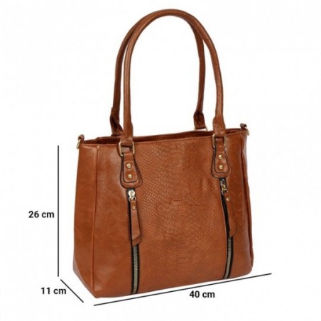 Bolsa Feminina Grande Clássica De Ombro Com 2 Divisórias - Feira Da Madrugada SP