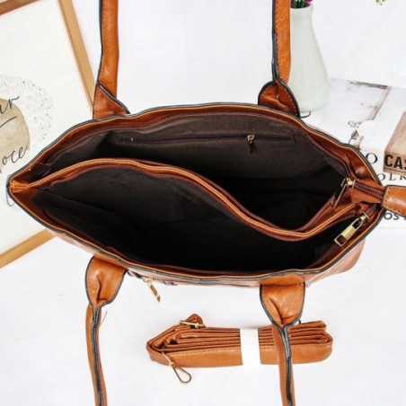 Bolsa Feminina Grande De Ombro Clássica Com 2 Divisórias - Feira Da Madrugada SP