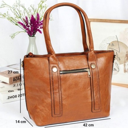 Bolsa Feminina Grande De Ombro Clássica Com 2 Divisórias - Feira Da Madrugada SP