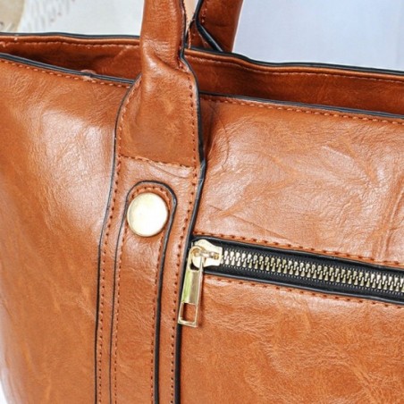 Bolsa Feminina Grande De Ombro Clássica Com 2 Divisórias - Feira Da Madrugada SP
