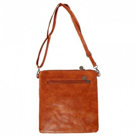 Bolsa Transversal Feminina Pequena Texturizada C/ 3 Divisórias - Feira Da Madrugada SP