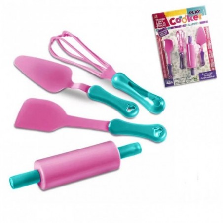Kit Cozinha Confeiteiro 4 Peças Brinquedo Infantil - Feira Da Madrugada SP