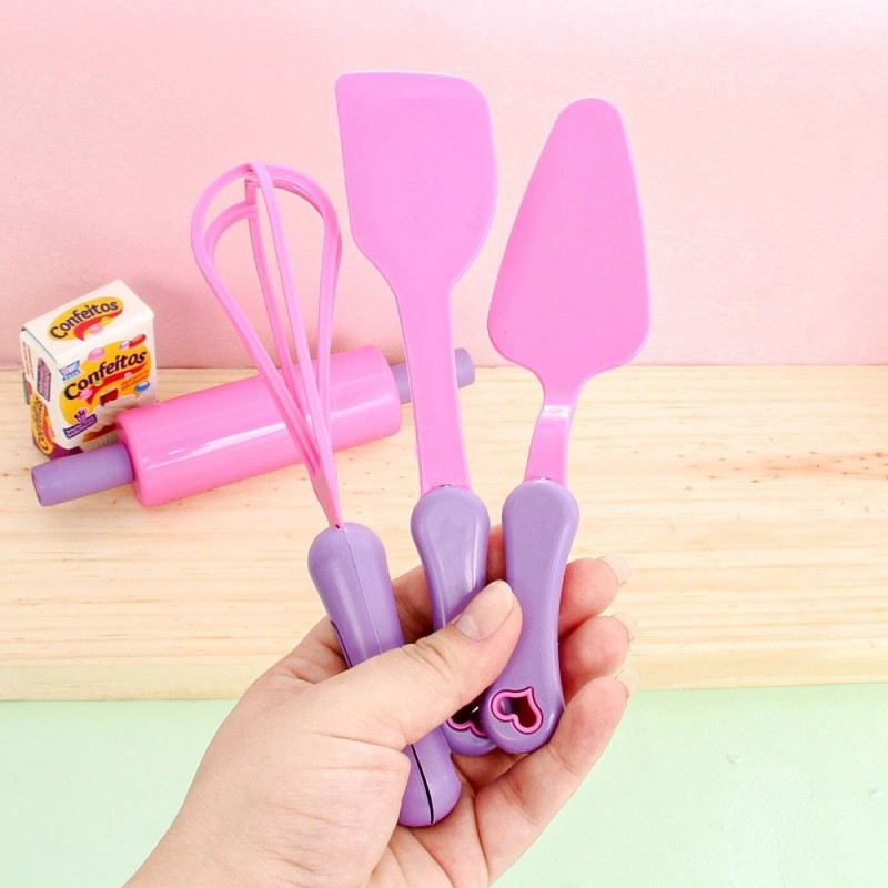 Kit Cozinha Confeiteiro 4 Peças Brinquedo Infantil - Feira Da Madrugada SP