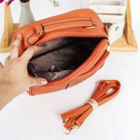 Bolsa Transversal Média Feminina De Mão Acolchoada Elegante- Feira Da Madrugada SP